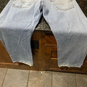 Source Unknown Men's Straight Jeans - Light Blue